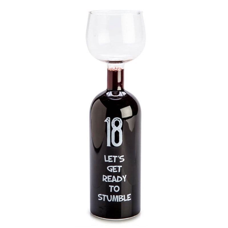 お誕生日おめでとうワインボトルグラス