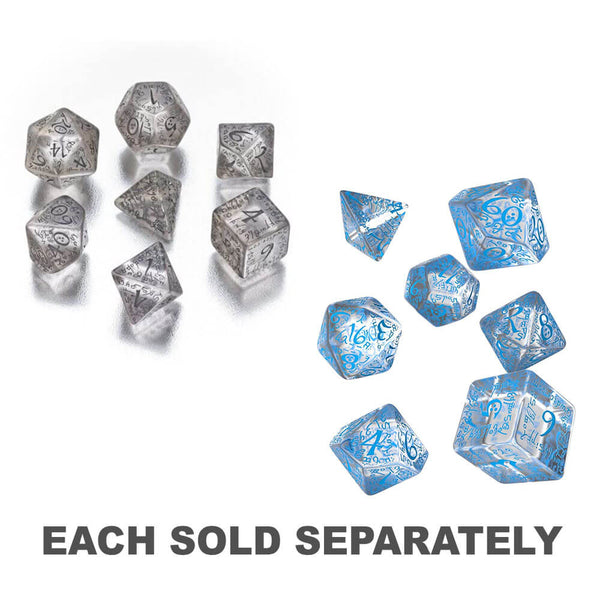 Q Workshop Elvish Dice Translucent Set of 7