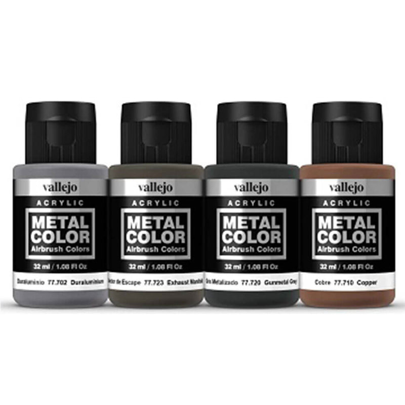 Vallejo Metal Color 4PCSアクリルペイントセット