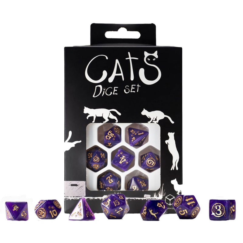 Qワークショップ猫ダイスセット7pcs