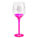 誕生日のクリアワイングラス