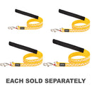 Dog Lead with White Spots on Yellow