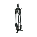 4ピースブラックファイヤーツールセット