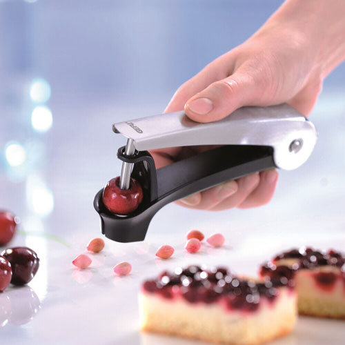 Gefu Dropio Stainless Steel Cherry Pitter (Black)