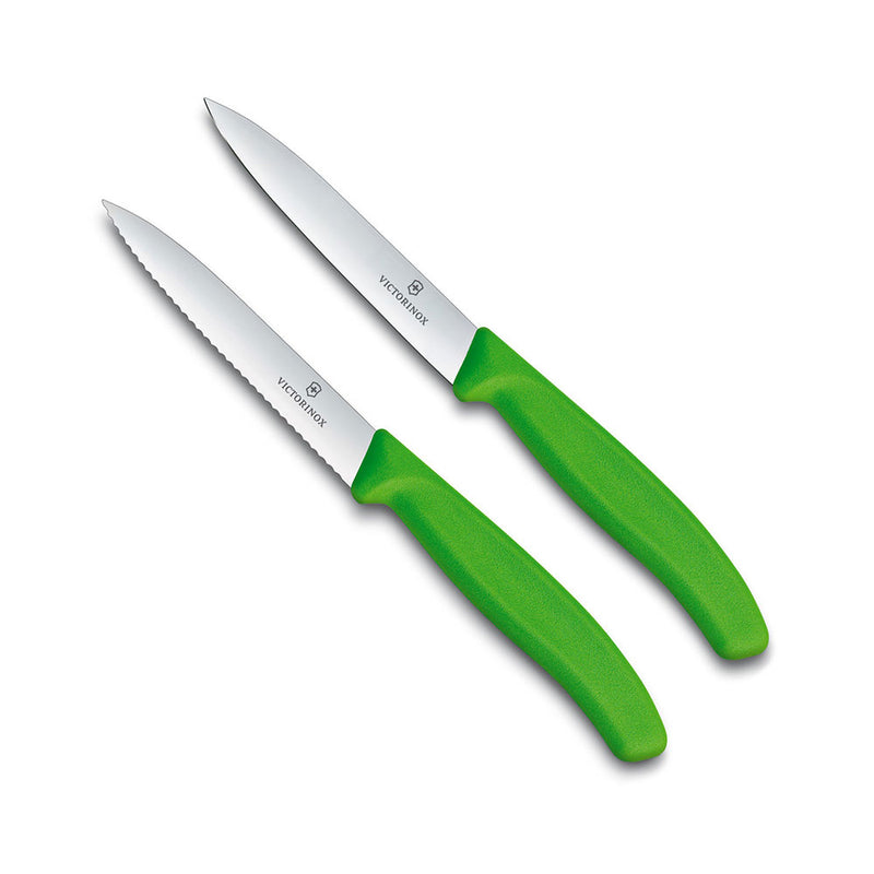 Victorinoxは、鋸歯状のペアリングナイフ2PCS 10cmを尖らせました