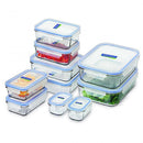 GlassLock Tempered Glass Food Containerセット（青）