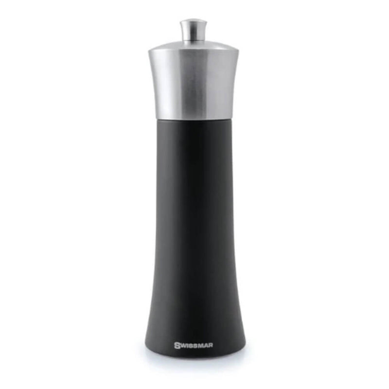 Swismar Torre Black MatteS/Steel Top Pepper Mill