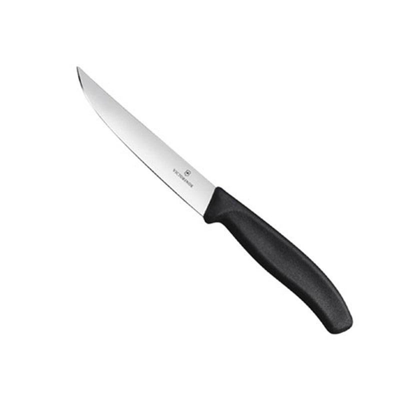 ワイドブレードストレートエッジステーキナイフ12cm（黒）