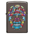 Zippo Ice Coloured Skull Lighter