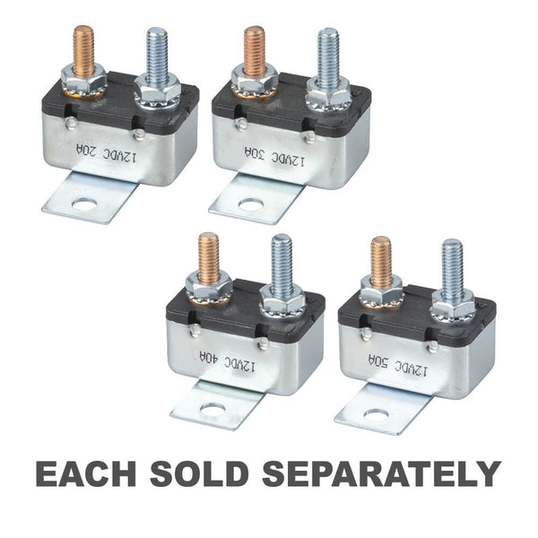 Chassis Mount Auto Reset Circuit Breaker (12VDC)