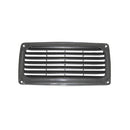 Plastic Rectangular Louvre Vent (Black)