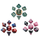 MDG Mini Poly Dice Set (w/ White No.)