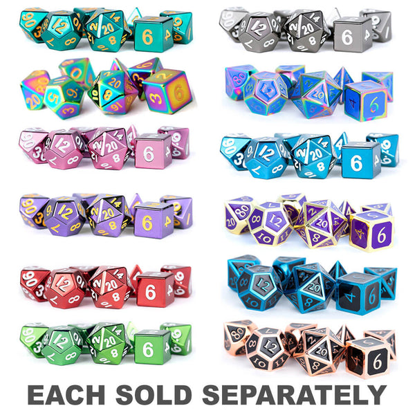 MDG Metal Polyhedral Dice Set