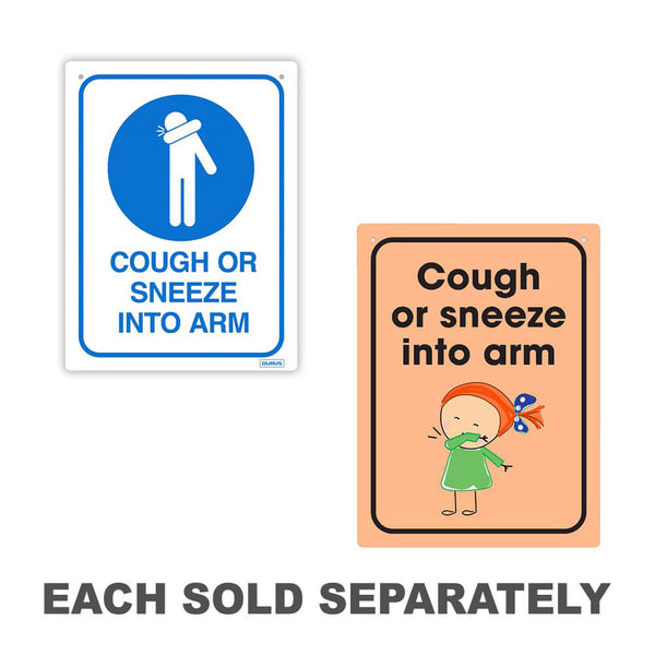 Durus Cough or Sneeze into Arm Wall Sign