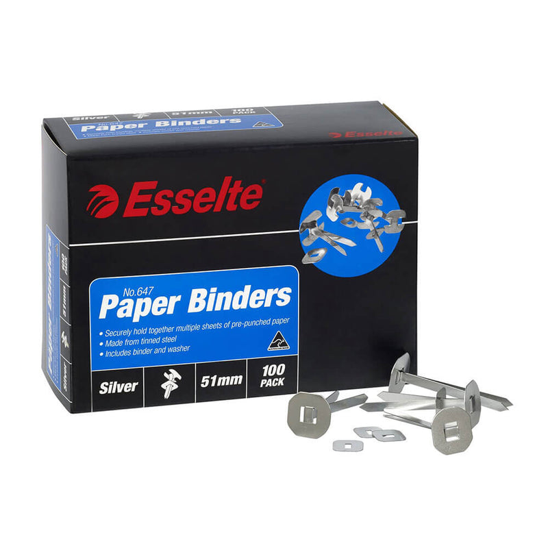 Esselte Paper Binders（100pk）