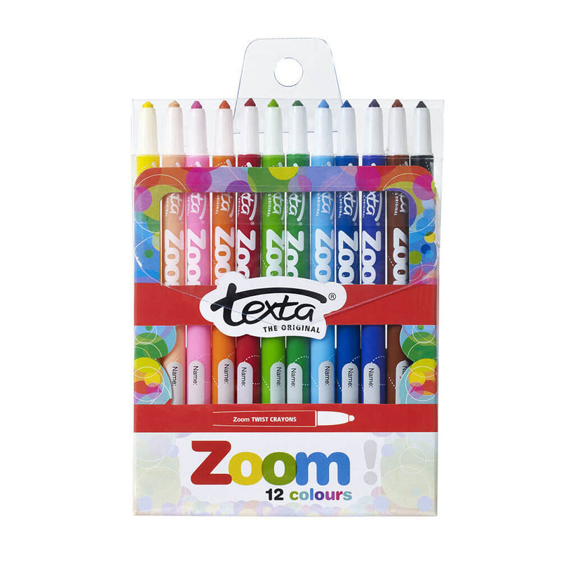 Texta Zoom Twist Crayons Assorted（12pk）