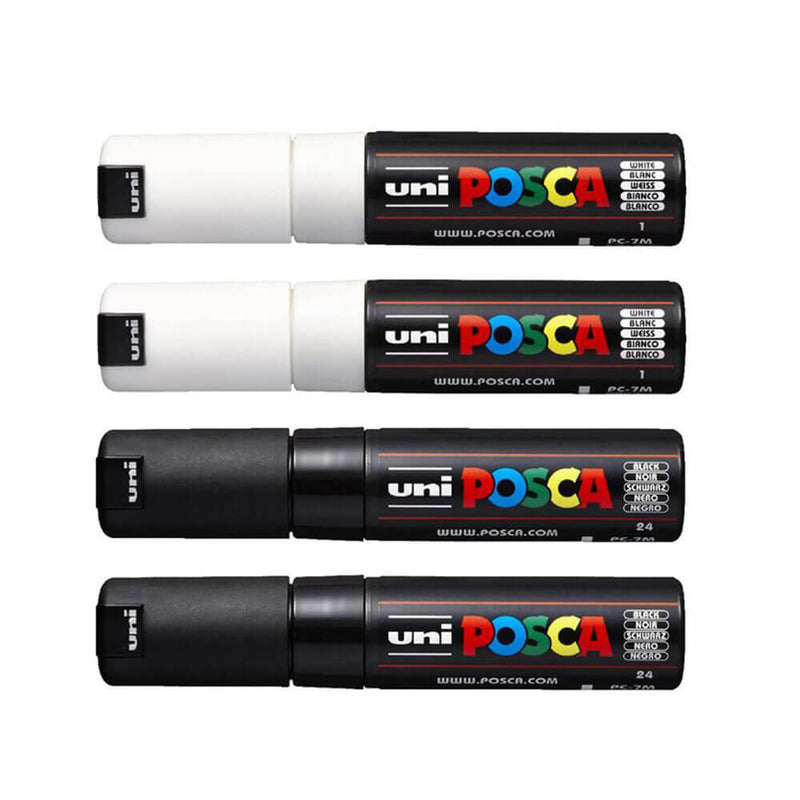 UNI POSCA 4.5mmチップマーカーの各種（4pk）