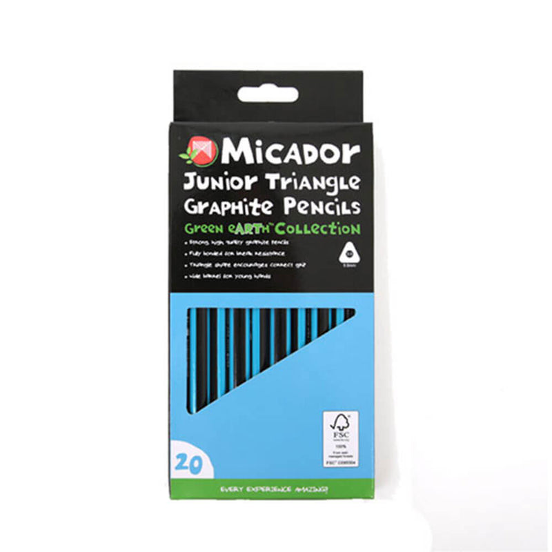 Micador Junior Triangleグラファイトペンシル（20pk）