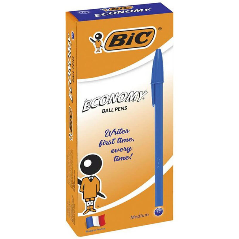 BICエコノミーミディアムボールポイントペン（12/箱）
