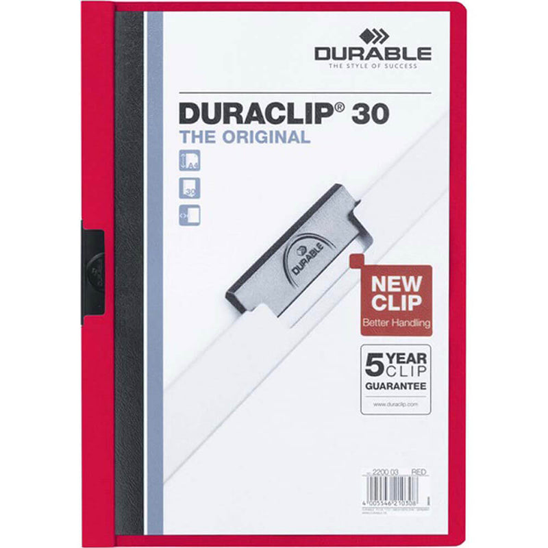 耐久性のあるデュラクリップ30シートクランプフラットファイル（A4）