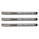 Artline Drawing System Pen 12pcs (Black)