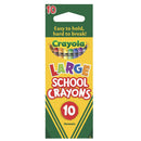 Crayola Large School Crayons (Pack of 10)