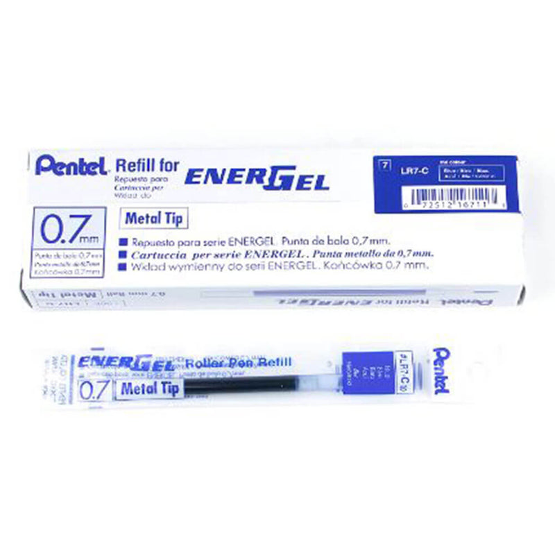 Pentel Energel 0.7mm液体ジェルペン補充12pcs