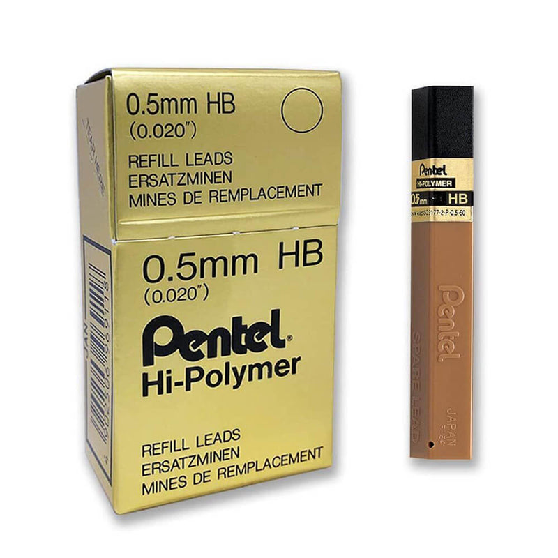 Pentel Hi-Polymerリード補充0.5mm（12の箱）