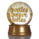 輝く雪玉のキラキラボール